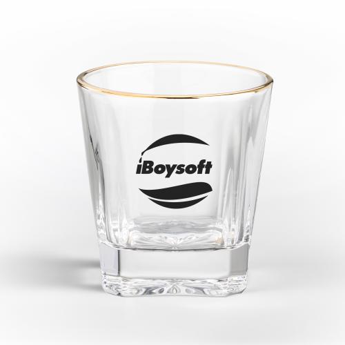 Custom Barware Glasses - Whisky Glasses - Santana Gold Rim OTR - Imprinted