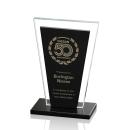Braun Black Rectangle Crystal Trophy