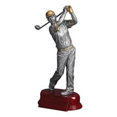 Modern Golf Male Resin Figure Trophy - Trophies