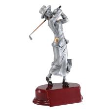 Vintage Golf Female Resin Figure Trophy - Trophies