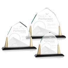 Crespo Gold Peaks Crystal Trophy - Crystal Trophies