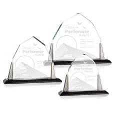 Crespo Pewter Peaks Crystal Trophy - Crystal Trophies