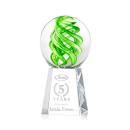 Longoria on Medium Crystal Base Clear Globe Glass Trophy