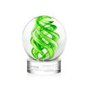 Longoria on Stanrrich Base Clear Globe Glass Trophy