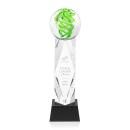 Longoria on Toscana Base Black Globe Glass Trophy