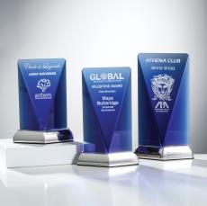 Pimentel Blue Towers Crystal Trophy - Crystal Trophies