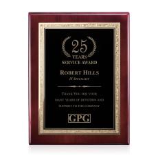 Diamond Rosewood Plaque - Rosewood/Black Elegance - Wall Plaque Awards