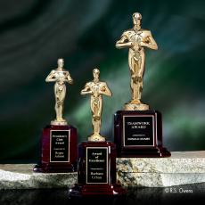 Classic Achievement Metal on Rosewood Trophy - Premium Metal Trophies