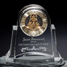 Melton Clock Crystal Trophy - Crystal Clocks