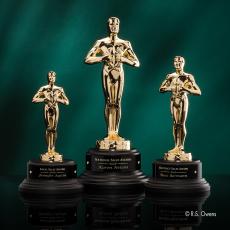 Classic Achievement Metal on Ebony Trophy - Premium Metal Trophies