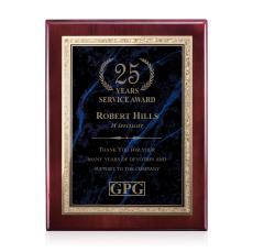 Diamond Rosewood Plaque - Rosewood/Lapis - Wall Plaque Awards
