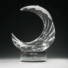 Crest Unique Crystal Trophy - Crystal Trophies