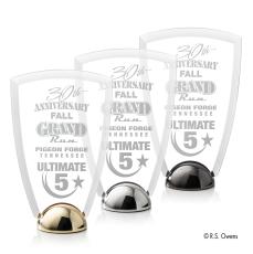 Arch Hemisphere Kirkland Engraved Peaks Acrylic Trophy - Acrylic Trophies