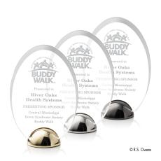 Fulton Hemisphere Kirkland Engraved Circle Acrylic Trophy - Acrylic Trophies