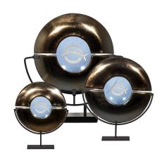 Dobbs Blue Circle Glass Trophy - Glass Trophies