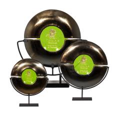 Dobbs Green Circle Glass Trophy - Art Glass Trophies