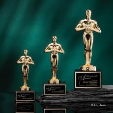 Classic Achievement Metal on Marble Trophy - Trophies