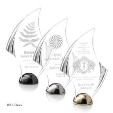 Valentine Hemisphere Kirkland Engraved Flame Acrylic Trophy - Acrylic Trophies