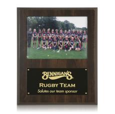 Photo Plaque - Walnut Finish - Wall Plaque Awards