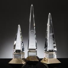 Peoples Obelisk Crystal Trophy - Crystal Trophies