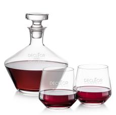 Ledford Decanter & Stemless Wine Set - Carafes