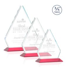 Mayer Red Crystal Trophy - Crystal Trophies