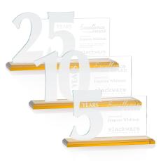 McGrath Amber Crystal Trophy - Custom Trophies