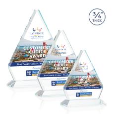 Mayer Full Color Clear Crystal Trophy - Custom Trophies