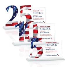 McGrath Full Color Fagan Crystal Trophy - Crystal Trophies