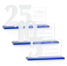 McGrath Blue Crystal Trophy - Crystal Trophies