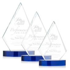 Tidwell Blue Crystal Trophy - Crystal Trophies