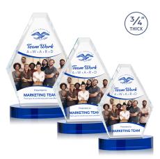 Caruso Full Color Polygon Crystal Trophy - Crystal Trophies