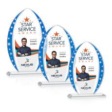 Michel Driscoll  Full Color Tear Drop Crystal Trophy - Crystal Trophies