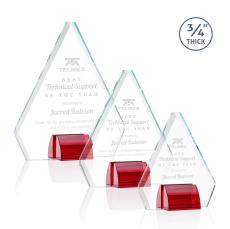 Kilgore Red Crystal Trophy - Crystal Trophies
