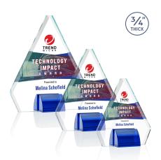Kilgore Full Color Blue Crystal Trophy - Custom Trophies