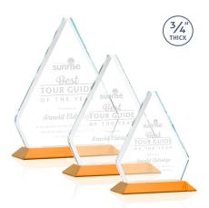 Mayer Amber Crystal Trophy - Crystal Trophies