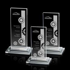 Carlton Clear Rectangle Crystal Trophy - Crystal Trophies