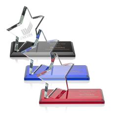 Hutchison Star Deep Etch Wood Trophy - Eco-Friendly Trophies