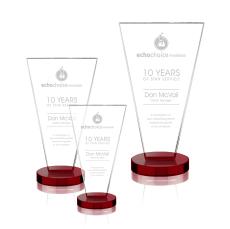 Reeves Red Crystal Trophy - Crystal Trophies