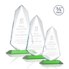 McMullen Green Crystal Trophy - Crystal Trophies