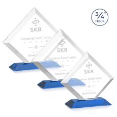 Carlson Sky Blue Crystal Trophy - Crystal Trophies