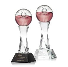 Carrasco on Spirale Spire Base Clear Globe Glass Trophy - Glass Trophies