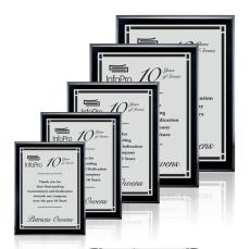 Sloan Meredith - Black/Satin Silver - Wall Plaque Awards