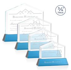 Realtor on Helton Sky Blue Peaks Crystal Trophy - Crystal Trophies