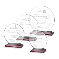 Drummond Wood Circle Crystal Trophy - Eco-Friendly Trophies