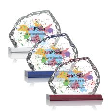 Krueger Iceberg Full Color Crystal on Base Trophy - Crystal Trophies