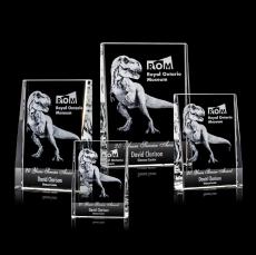 Rossi 3D Rectangle Crystal Trophy - Employee of the Month