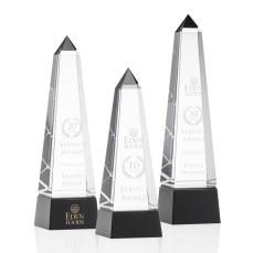 Groove Black Obelisk Crystal Trophy - Crystal Trophies
