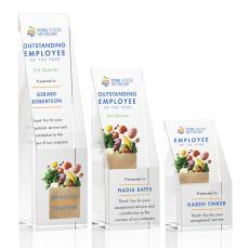 Schwartz Full Color Rectangle Crystal Trophy - Crystal Trophies