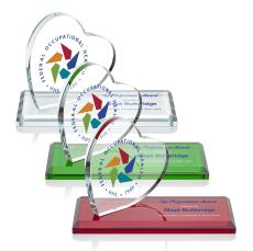 Hutchison Heart Full Color Unique Wood Trophy - Eco-Friendly Trophies